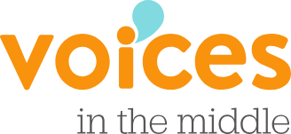 Voices in the middle logo
